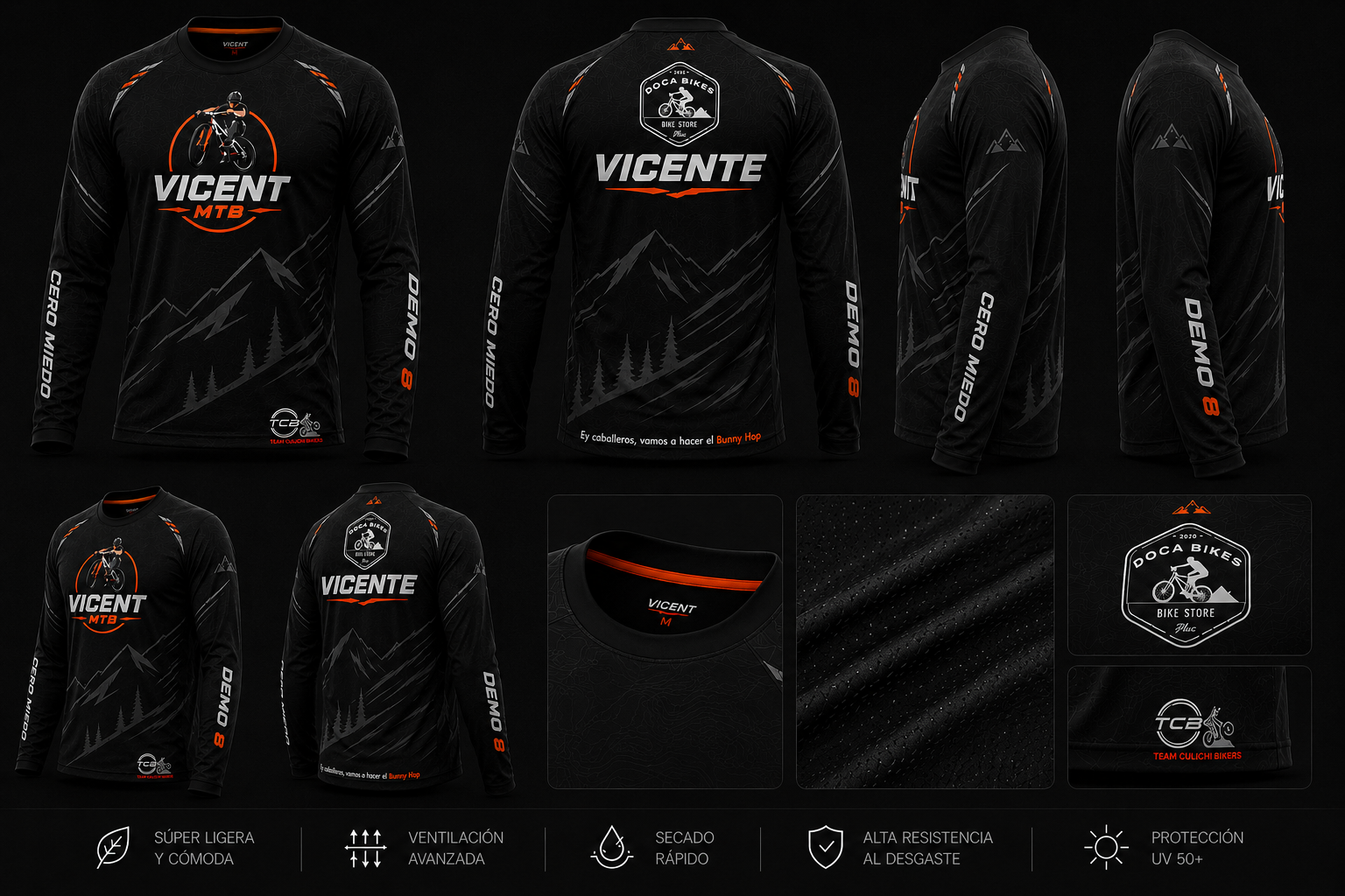 Playera Oficial VICENT MTB – First Edition