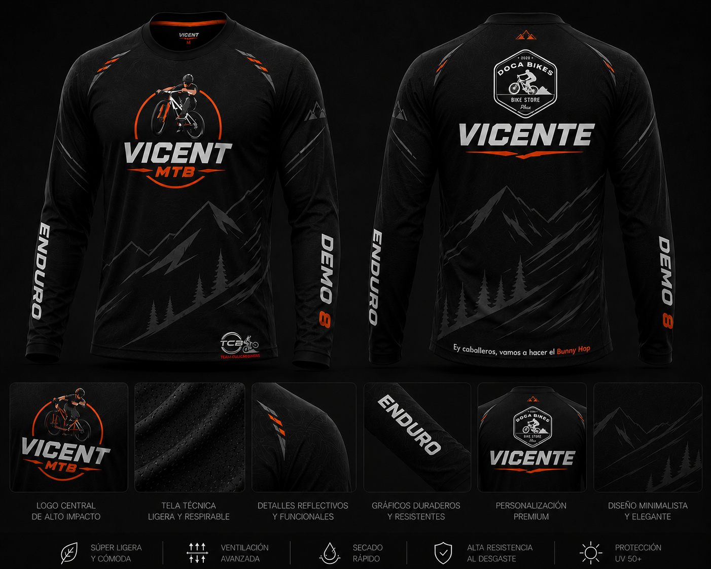 Playera Oficial VICENT MTB – First Edition